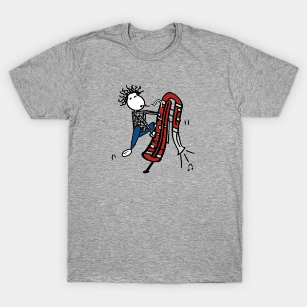 Contrabassoon man T-Shirt by Guastevi